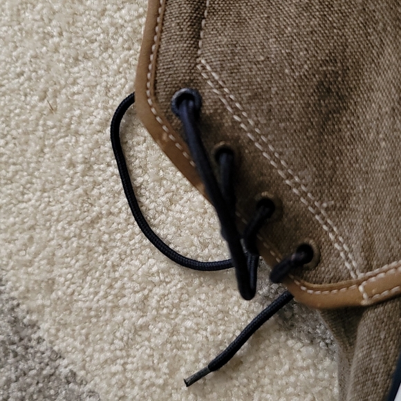 Nautica hightop sneaker, youth sz 2, brown canvas - Picture 14 of 15